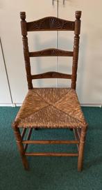 Klassieke eetkamer stoel hout en riet, Ophalen