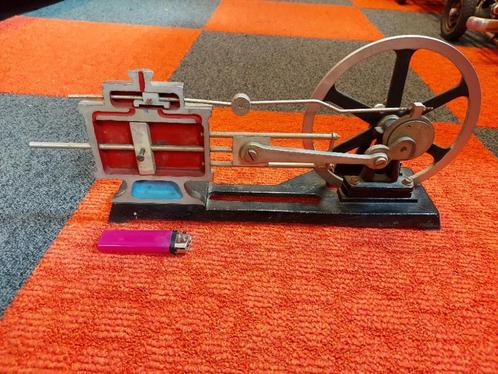 school model stoom machine  opengewerkt  werkend, Antiek en Kunst, Antiek | Speelgoed, Ophalen of Verzenden