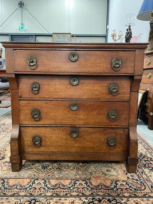 Antieke Empire Ladekast, Huis en Inrichting, Kasten | Ladekasten, Zo goed als nieuw, Minder dan 100 cm, 25 tot 50 cm, Ophalen of Verzenden