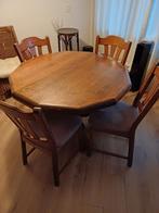 Tafel met 4 stoelen, Huis en Inrichting, Complete eetkamers, Ophalen, 4 tot 6 stoelen