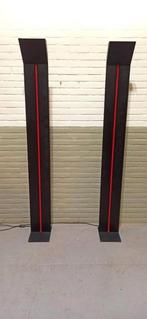 2 Vintage design 1980s vloerlamp column lamps, 191 cm, p/p/s, Ophalen, Tweedehands, Tweedehands, Metaal