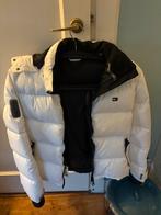 Witte Tommy Hilfiger Puffer Jas, Ophalen, Nieuw, Maat 48/50 (M), Wit