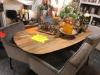 Deense ovale tafel 180cm mango, Ophalen, Gebruikt, 100 tot 150 cm, Eikenhout