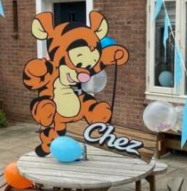 Geboortebord Tijgertje - te personaliseren met naam, Kinderen en Baby's, Kraamcadeaus en Geboorteborden, Nieuw, Geboortebord, Ophalen of Verzenden