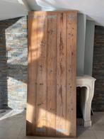 Houten schuifdeur van steigerhout, Ophalen, Gebruikt, 80 tot 100 cm, 215 cm of meer