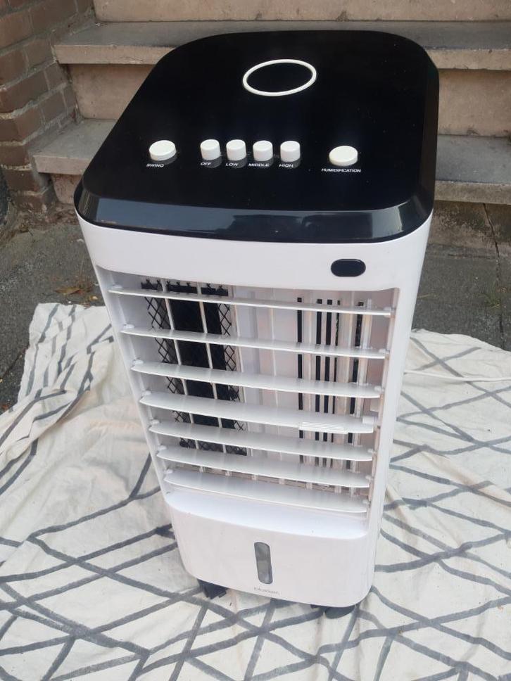 Blokker luchtkoeler W65 – wit, Witgoed en Apparatuur, Airco's, Gebruikt, Mobiele airco, Minder dan 60 m³, 3 snelheden of meer