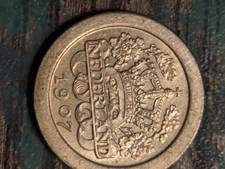 5 Cent 1907 Wilhelmina, Postzegels en Munten, Munten | Nederland, Losse munt, 5 cent, Koningin Wilhelmina, Ophalen of Verzenden