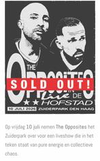 The Opposites 6 tickets, Drie personen of meer, Juli