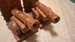 Houten Decoratieve Kanonnen, Ophalen of Verzenden, Gebruikt