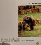 Dierentuin kaartjes zoo Antwerpen, Tickets en Kaartjes, Twee personen, Ticket of Toegangskaart
