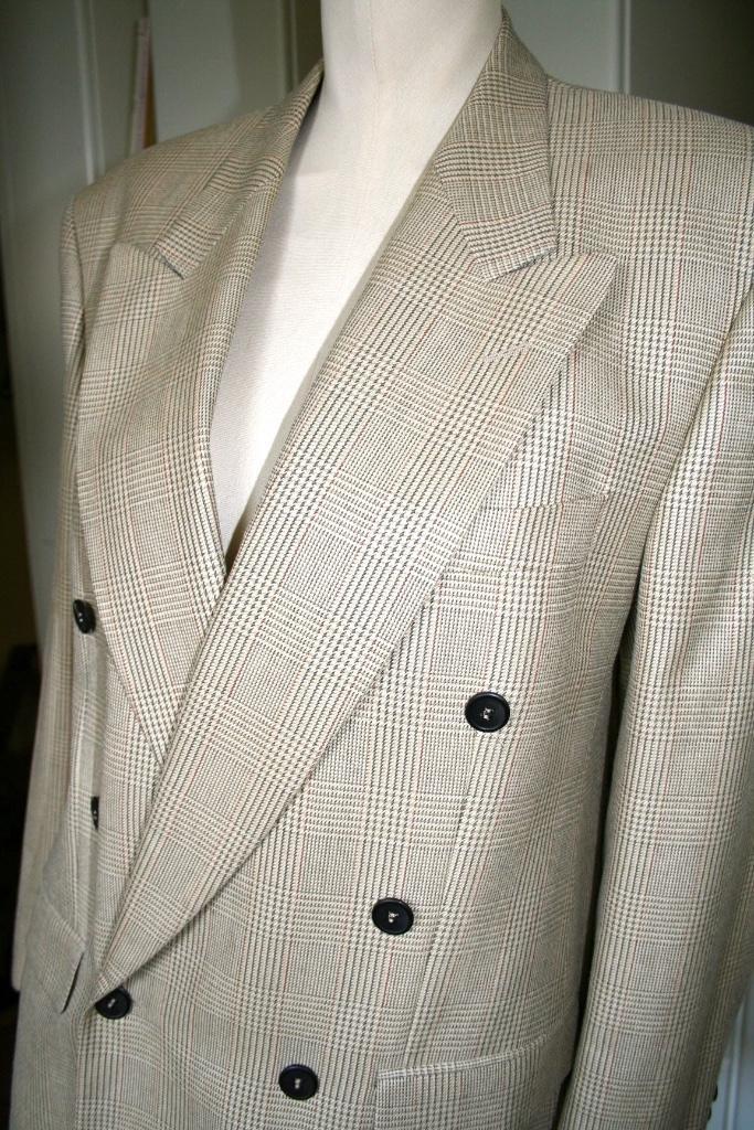 50 Louis Feraud France wol colbert ww 1200,-, Kleding | Heren, Kostuums en Colberts, Zo goed als nieuw, Maat 48/50 (M), Beige