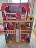 Groot Houten Poppenhuis 90 cm – Bandits & Angels + Meubels, Kinderen en Baby's, Speelgoed | Poppenhuizen, Ophalen, Gebruikt, Poppenhuis