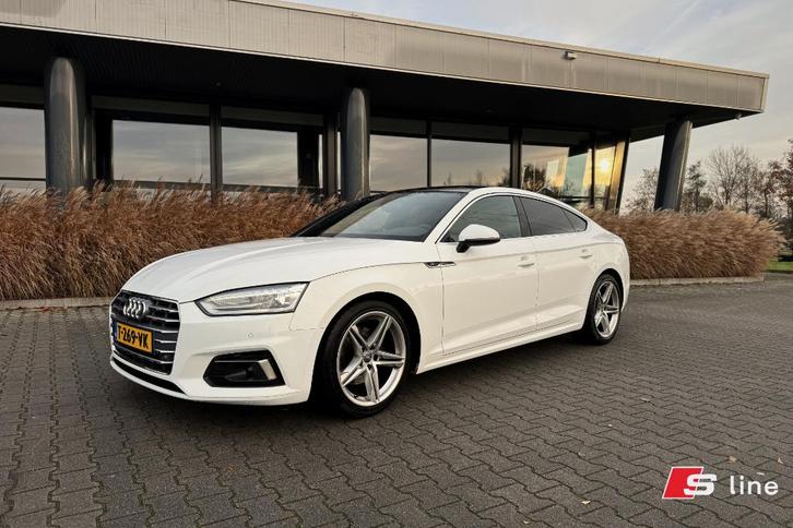 Audi A5 Sportback 2.0 TFSI S line|Pano|Stoelverw|Carplay|Wit, Auto's, Audi, Particulier, A5, Hybride Elektrisch/Benzine, Euro 6