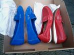 Loafers nstappers schoenen maat 39 rood blauw, Instappers, Ophalen of Verzenden, Zo goed als nieuw, Rood