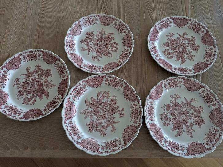 Ontbijtbord Ridgeway (Ridgway) Windsor Staffordshire (Platte, Antiek en Kunst, Antiek | Servies los, Ophalen of Verzenden