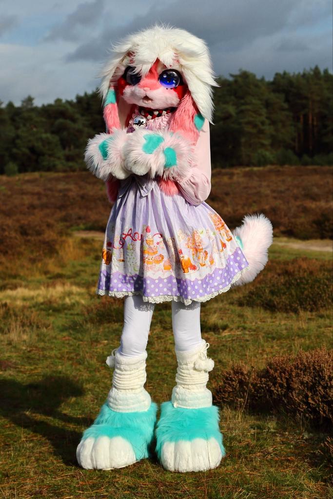 Kemono Bunny Partial Fursuit, Hobby en Vrije tijd, Kostuums, Theaterbenodigdheden en LARP, Zo goed als nieuw, Overige typen, Verzenden