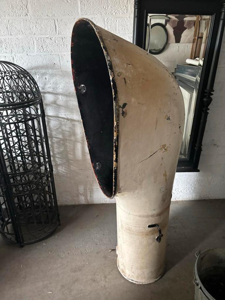 Scheepshoorn / Uitlaatpijp - Maritiem Decoratie Object, Antiek en Kunst, Antiek | Overige Antiek, Ophalen