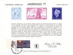 USA. Souvenir Card. AMPHILEX 77. Sc.21 met Sc 1710 velrand, Postzegels en Munten, Brieven en Enveloppen | Nederland, Overige typen