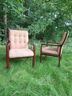 Vintage design Lübke fauteuil midcentury modern 1970 design, Ophalen of Verzenden, Gebruikt, Minder dan 75 cm, 50 tot 75 cm