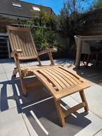 Sunyard Liverpool teakhout deckchair / ligbed - z.g.a.n., Tuin en Terras, Ophalen, Zo goed als nieuw, Teakhout, Verstelbaar