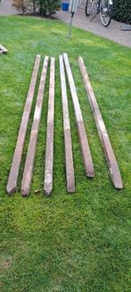 hard houten palen (azobe lang 2,7 m), Ophalen, Gebruikt, Palen, Hardhout