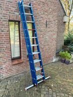 Uitschuifbare ladder - 10 meter of meer, Doe-het-zelf en Verbouw, Ladders en Trappen, Ophalen, Gebruikt, Ladder, Opvouwbaar of Inschuifbaar