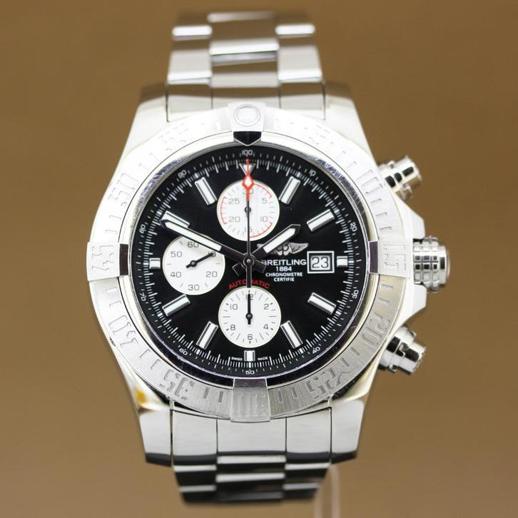 Breitling Super Avenger II Chronograph A13371, Sieraden, Tassen en Uiterlijk, Horloges | Heren, Gebruikt, Polshorloge, Breitling