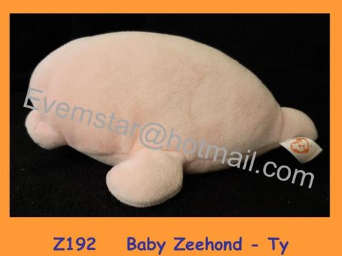 Z192 Ty baby zeehond Doodles roze 17cm, Kinderen en Baby's, Speelgoed | Knuffels en Pluche, Zo goed als nieuw, Overige typen, Ophalen