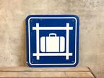 Stationsbord kluisjes | koffer | pictogram | spoorwegen, Ophalen of Verzenden, Gebruikt