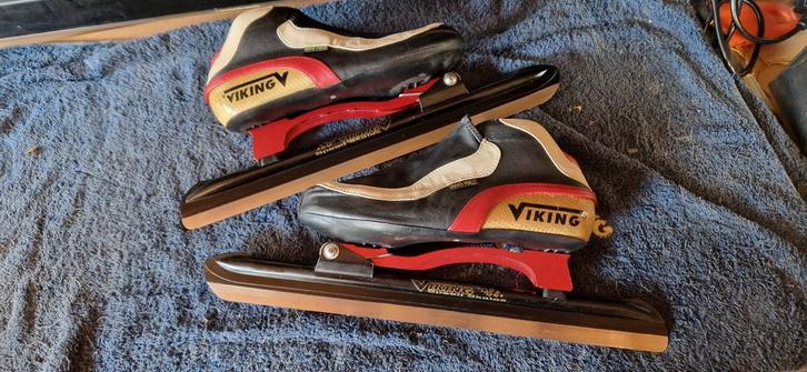 Viking Nagano Gold 2005 Sprint
 Mt 38, Sport en Fitness, Schaatsen, Zo goed als nieuw, Noren, Viking, Klapschaats, Ophalen of Verzenden