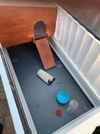 Konijnenhok met voerbak, waterfles en buitenren., Ophalen, Gebruikt