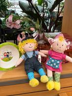 Fien en Teun knuffels / poppen plus schaaltje, Verzenden