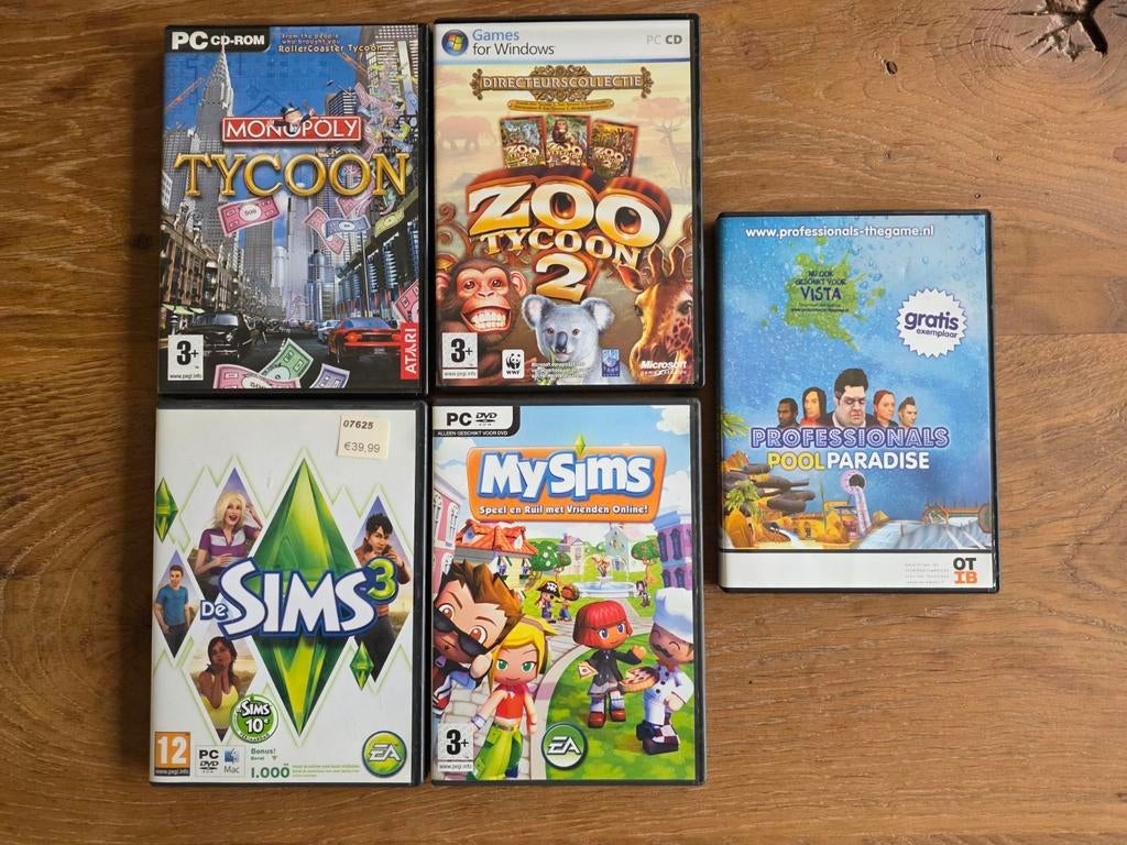 5 X CD-ROM game, Alle leeftijden, Ophalen of Verzenden, Zo goed als nieuw