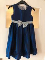 Elegante chique blauwe jurk maat 134, Kinderen en Baby's, Kinderkleding | Maat 134, Meisje, Ophalen of Verzenden, Zo goed als nieuw