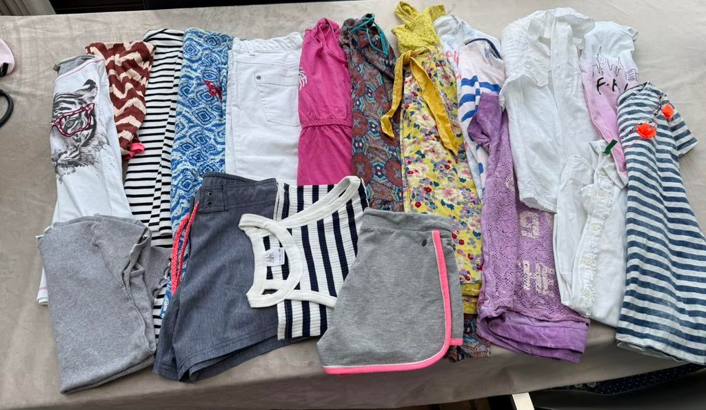Merk meisjes zomerkleding pakket 152 (18st), Ophalen of Verzenden, Zo goed als nieuw, Maat 152