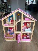 HEMA houten poppenhuis, Ophalen, Zo goed als nieuw, Poppenhuis