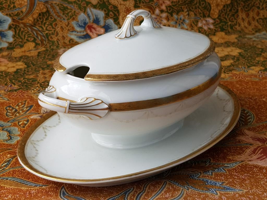 Mooie antieke Thomas Rosenthal terrine of sauskom 24,5 cm., Ophalen of Verzenden