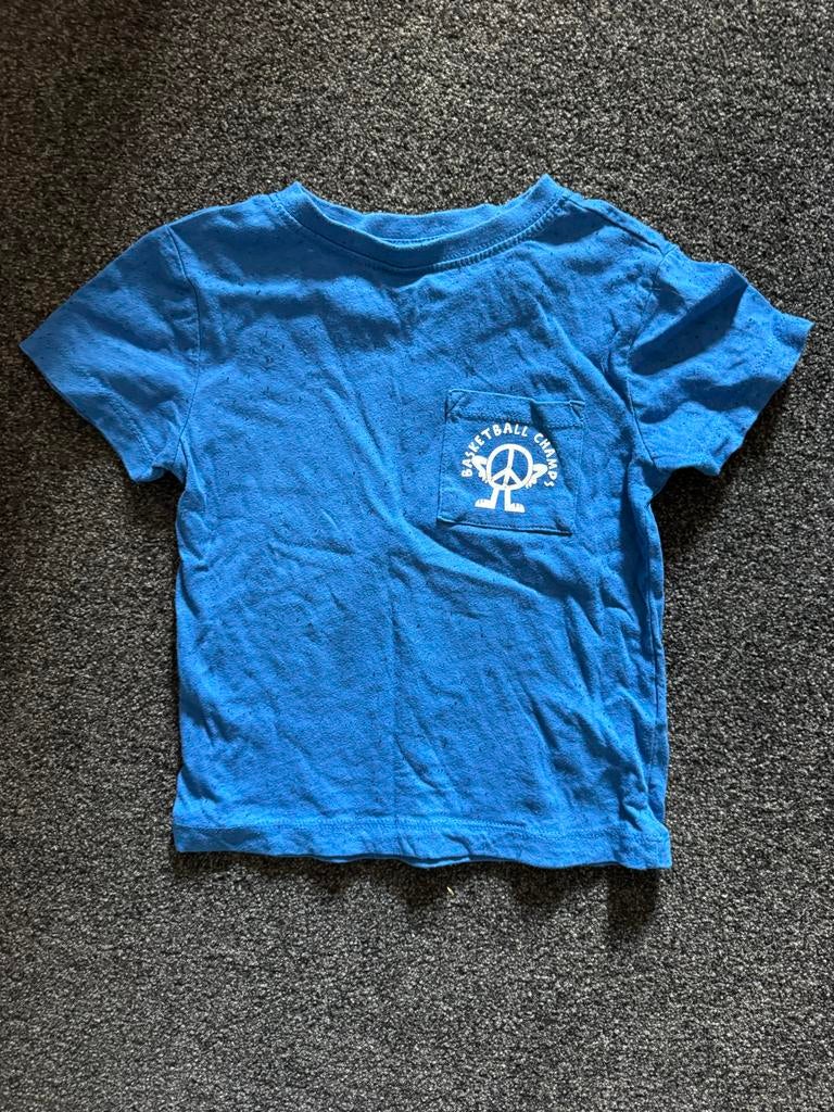Blauw T-shirt maat 98/104 Zeeman, Ophalen of Verzenden, Gebruikt, Jongen, Shirt of Longsleeve