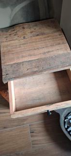 Houten lade, zwaar,landelijk,sober, Huis en Inrichting, Tafels | Salontafels, Vierkant, Nieuw, Minder dan 50 cm, 50 tot 100 cm