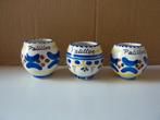 3 porseleinen/ aardewerk potjes palillos, Ophalen of Verzenden, Zo goed als nieuw, Overige materialen, Overige typen