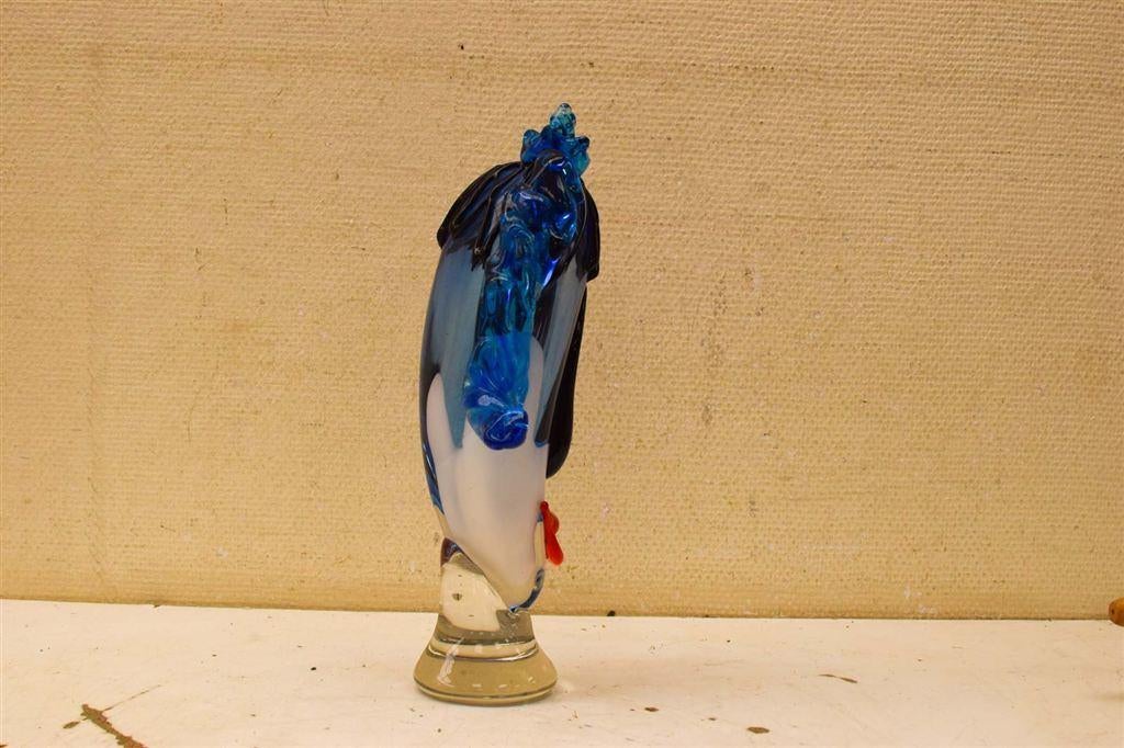 Murano stijl Glazen hoofd 51190, Verzamelen, Beelden en Beeldjes, Ophalen of Verzenden, Gebruikt, Dier