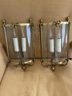 Franse wandlantaarns in Louis XVI-stijl, Ophalen of Verzenden, Gebruikt, Glas, Louis XVI