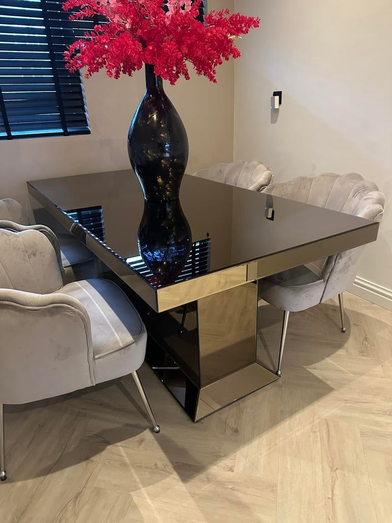 Luxe spiegel tafel 180 cm x 90 cm, Huis en Inrichting, Tafels | Eettafels, Ophalen, 50 tot 100 cm, Zo goed als nieuw, 150 tot 200 cm