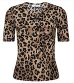 Haute L'amitié  leopard shirt mt XL ZGAN, Bruin, Verzenden, Maat 42/44 (L), Korte mouw