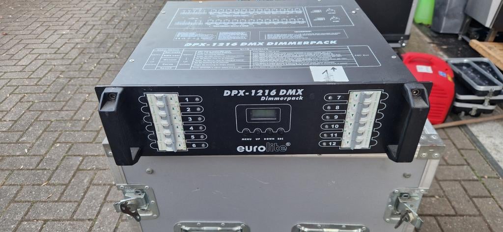 2 Eurolite dimmerpack DPX-1216 DMX met Harting aansluitingen, Muziek en Instrumenten, Licht en Laser, Ophalen of Verzenden, Gebruikt