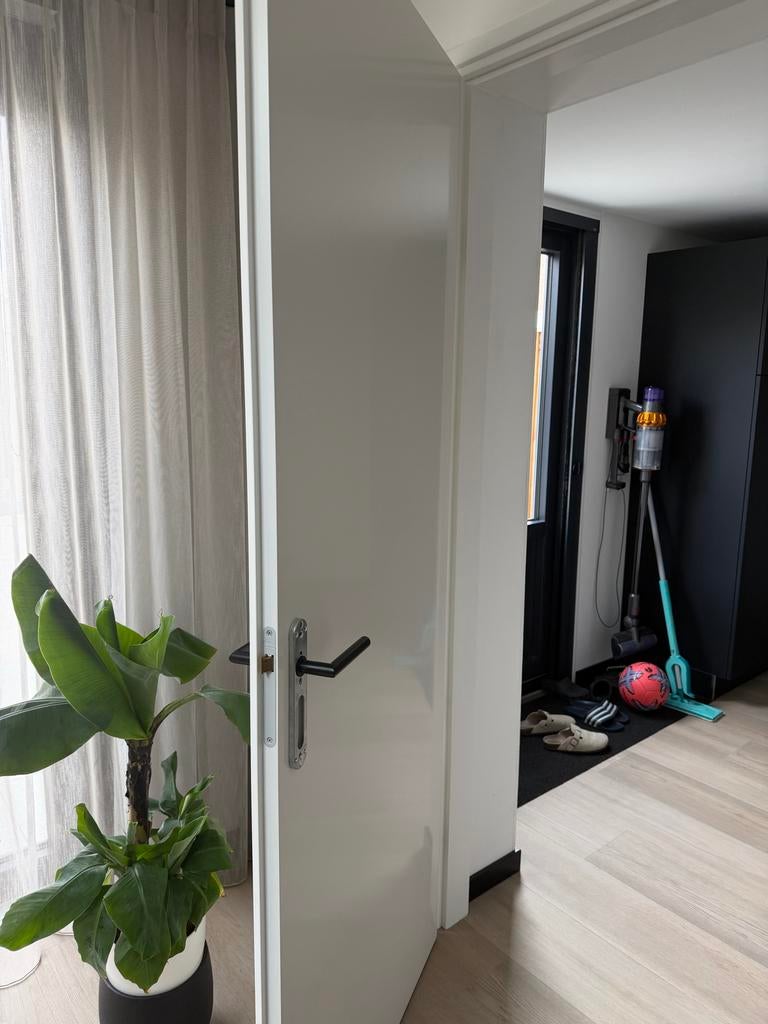 Opdek binnendeur wit gelakt (zonder beslag), Ophalen, 80 tot 100 cm, Binnendeur, Zo goed als nieuw