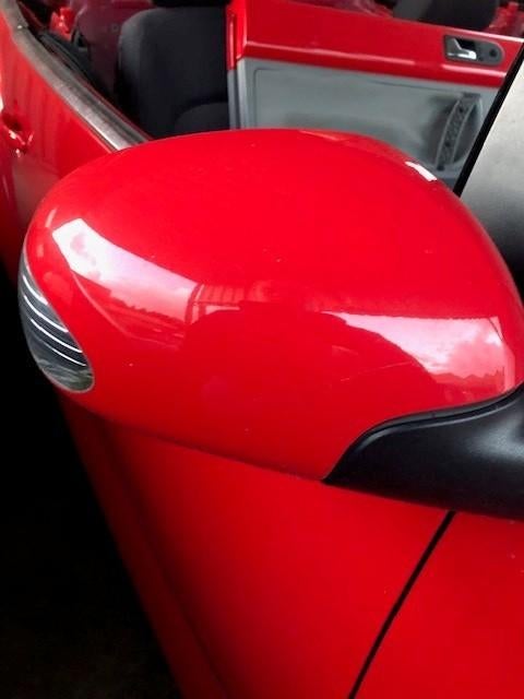 VW Beetle Cabrio Rood 2003 Spiegel, Auto-onderdelen, Ophalen of Verzenden, Gebruikt, Volkswagen