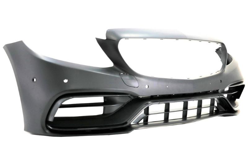 Voorbumper voor Mercedes C-Klasse W205 | 2018-2021| amg look, Auto diversen, Ophalen of Verzenden