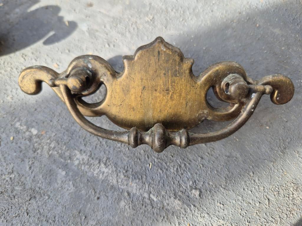 Antieke messing/ koper? ladegrepen - set van 6, Antiek en Kunst, Ophalen of Verzenden