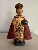 Antiek Kindje Jezus van Praag Beeld - Religieuze Decoratie, Ophalen of Verzenden